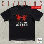 I'd Rather Walk Alone Meme Parody Cotton Dri-Fit Shirt