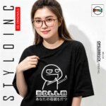 #DLLM あなたの母親を打つ Meme Parody Cotton Dri-Fit Shirt - Image 3