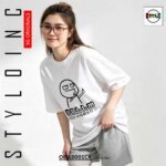 #DLLM あなたの母親を打つ Meme Parody Cotton Dri-Fit Shirt - Image 14