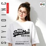 REAL SUPERMOM Meme Parody Cotton Dri-Fit Shirt - Image 8