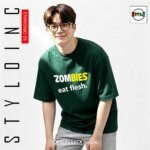 ZOMBIES eat flesh. Cotton Dri-Fit Shirt - Image 11