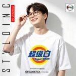 SuperWhite 超级白 Meme Parody Cotton T-Shirt - Image 10