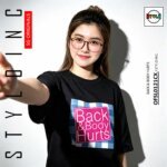 Back & Body Hurts Meme Parody Cotton T-Shirt - Image 7